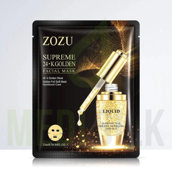 ZOZU Supreme 24K Gold Facial Mask – Single Mask Zozu Supre 24K Golden Facial Mask
